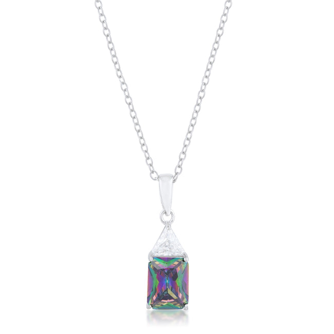 Avera Classic Mystic Cubic Zirconia Drop Necklace
