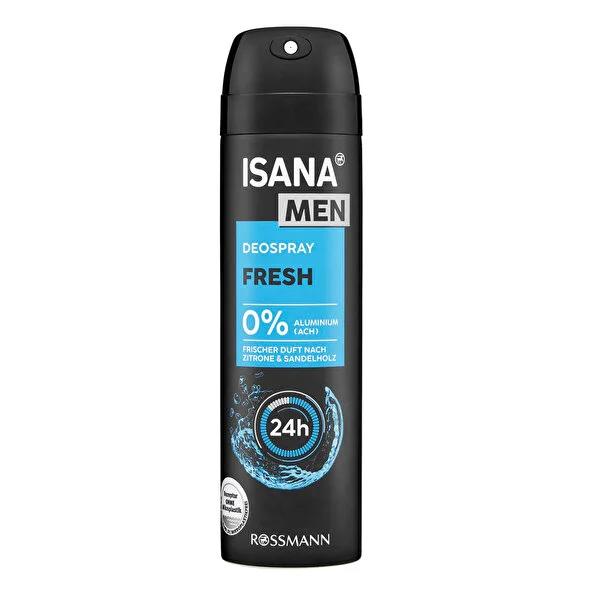 Isana Men Deodorant Spray - 48-Hour Freshness, Dermatologically Approved - Men's Deodorant Spray