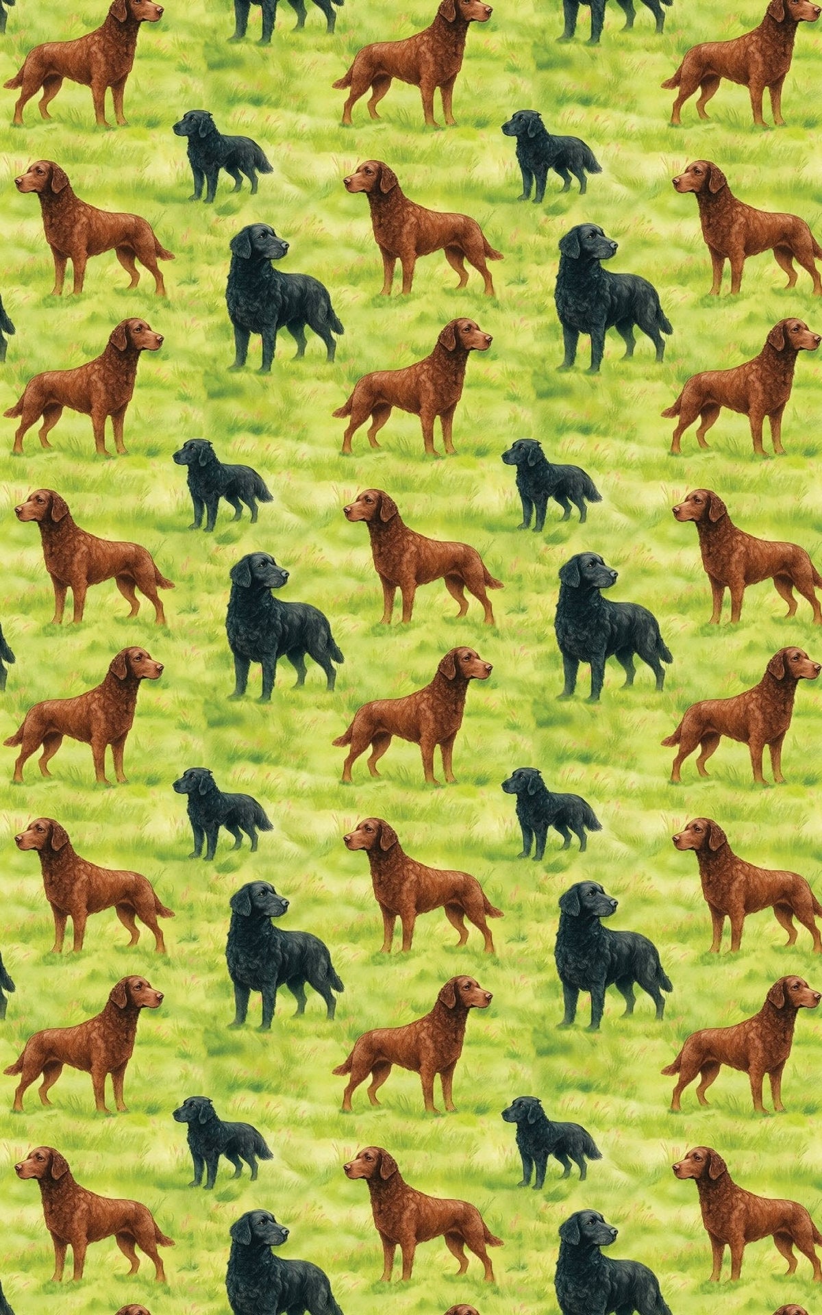 Retriever Whorls Wrapping Paper