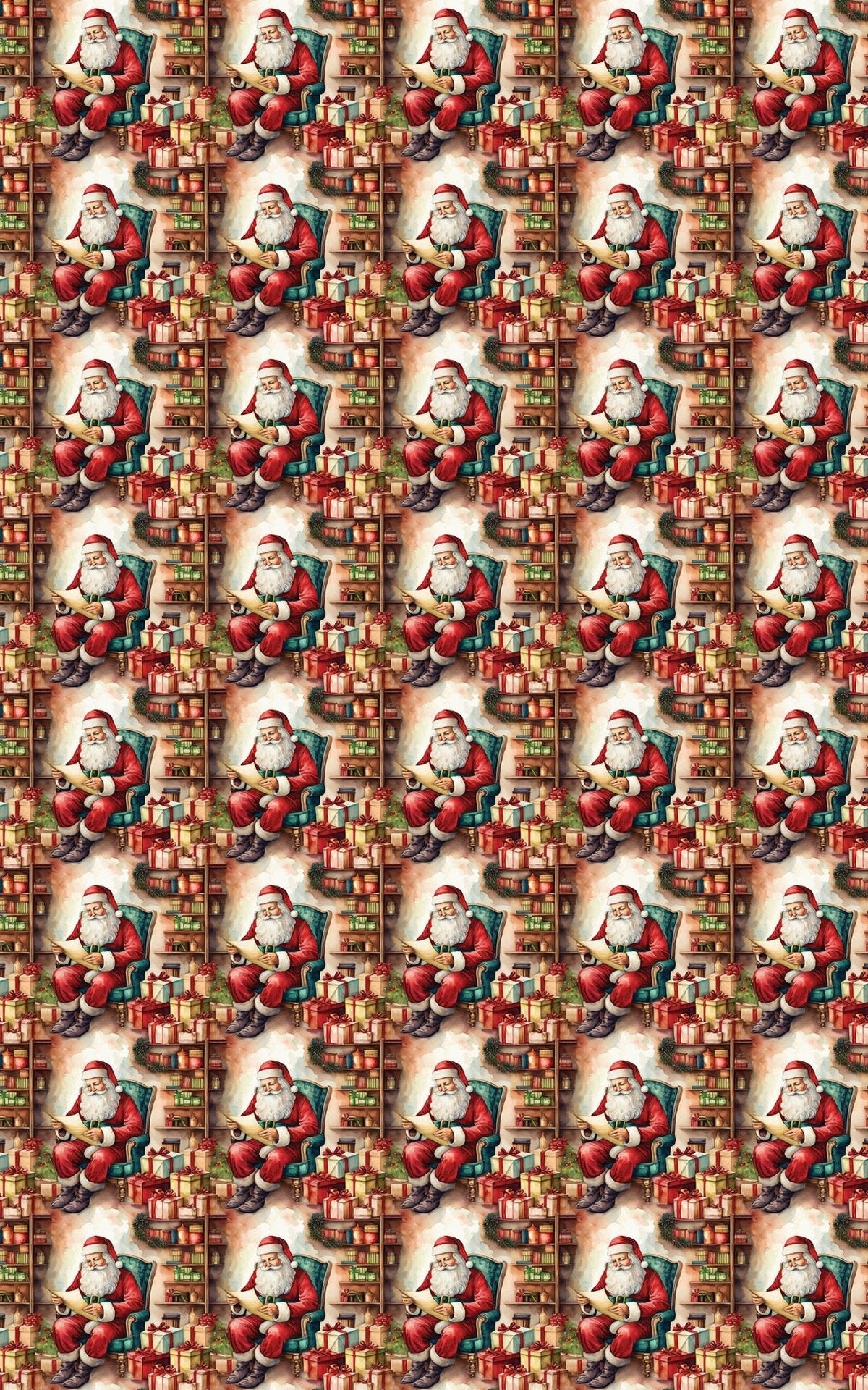List Checked Wrapping Paper