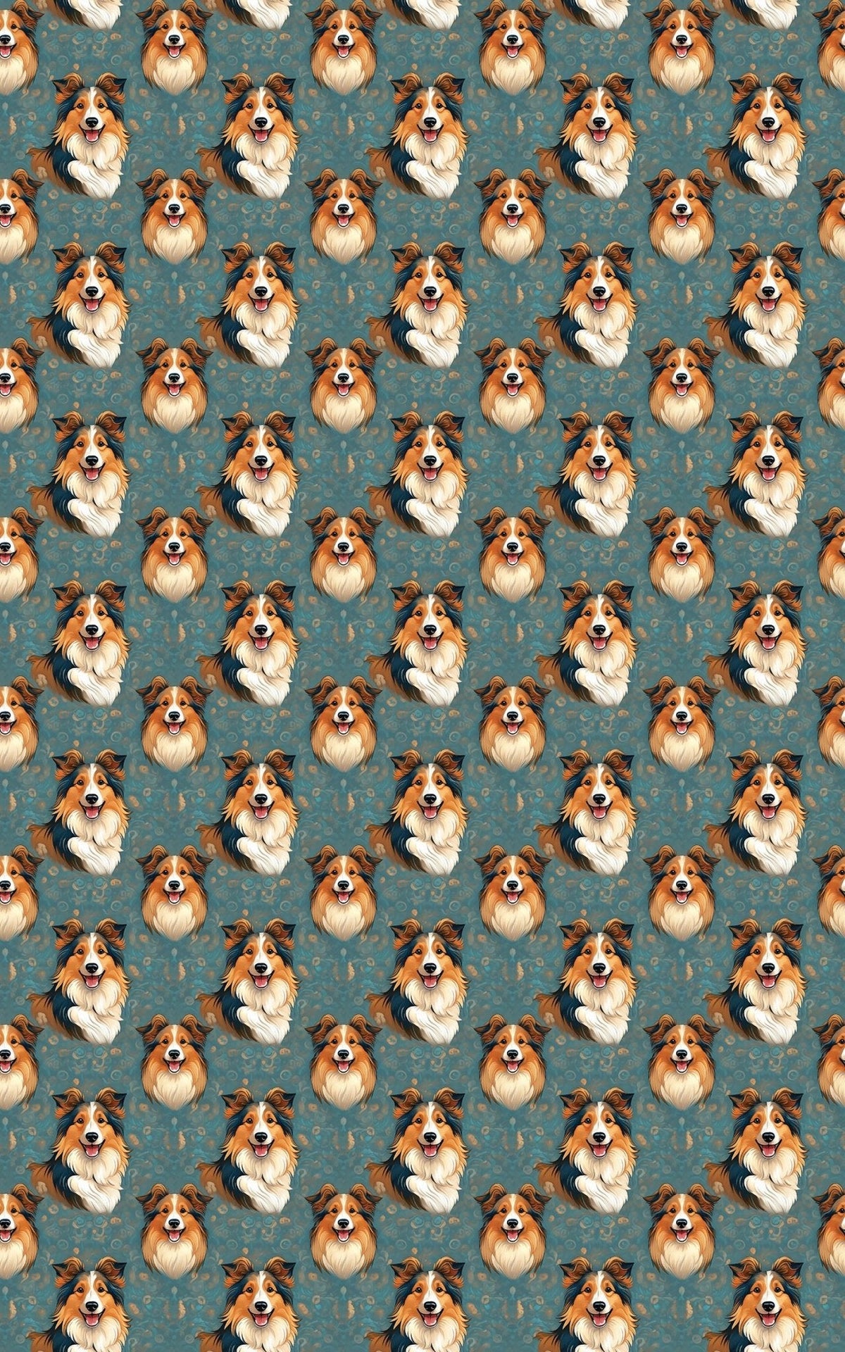 Sheltie Chic Wrapping Paper
