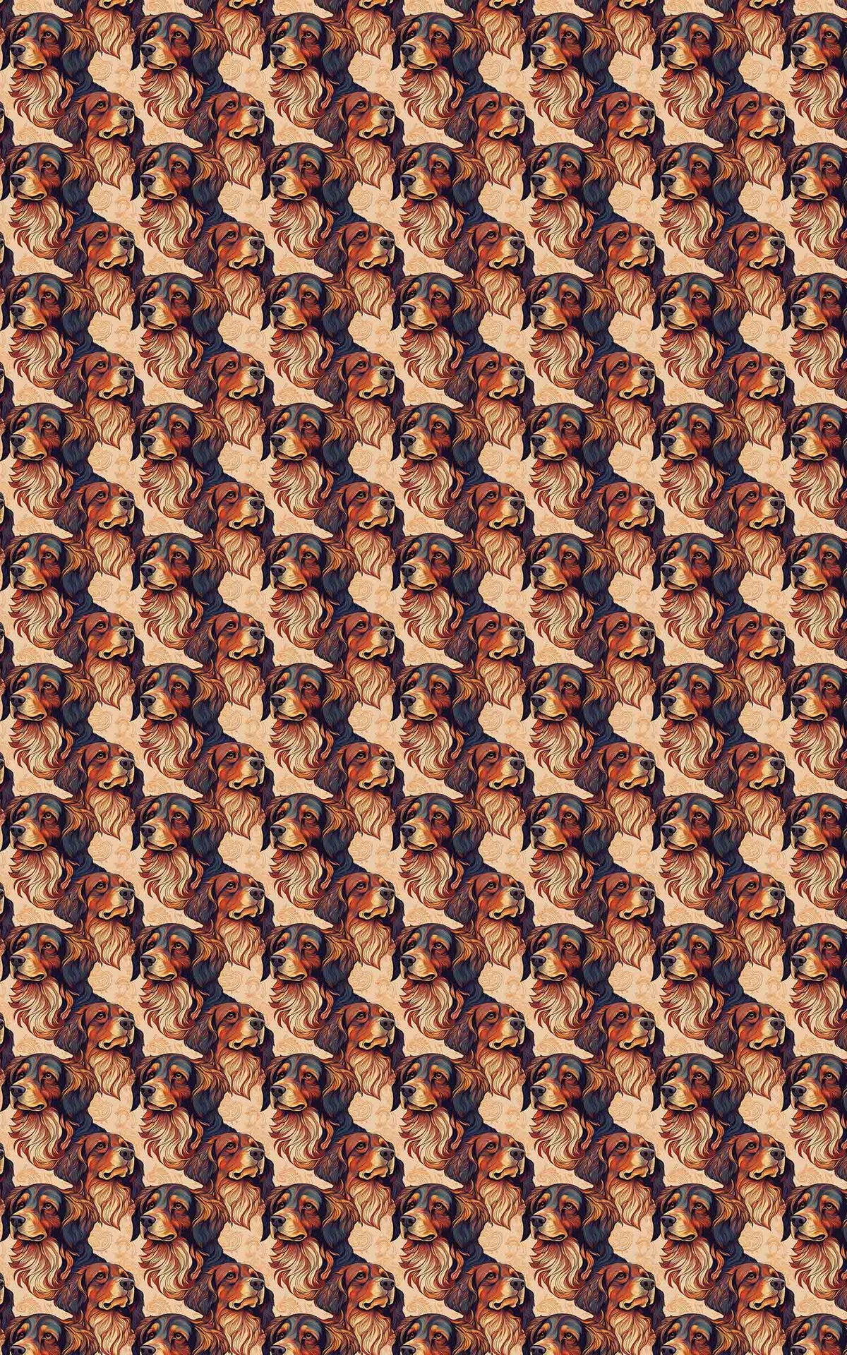 Irish Setter in Bloom Wrapping Paper
