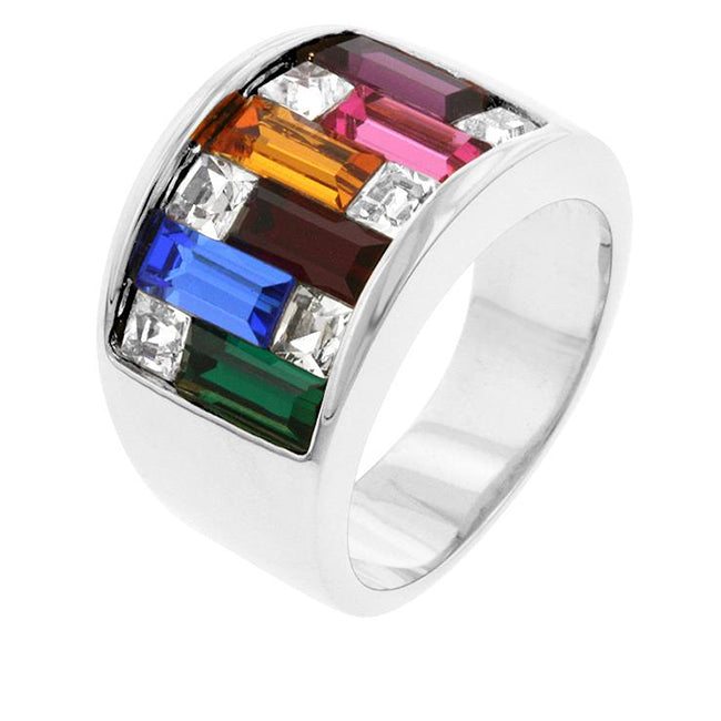 Avera Candy Maze Ring in Polished Sterling Silver