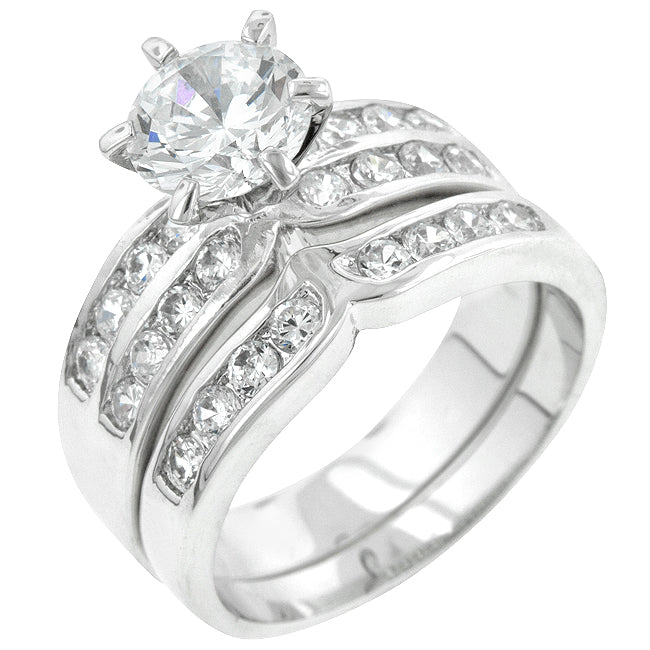 Avera Radiant Elegance Formal Engagement Set in 14k Gold