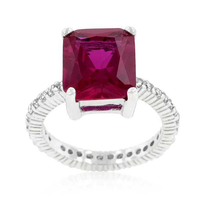 Avera Radiant Cut Engagement Ring In Dark Brown Finish