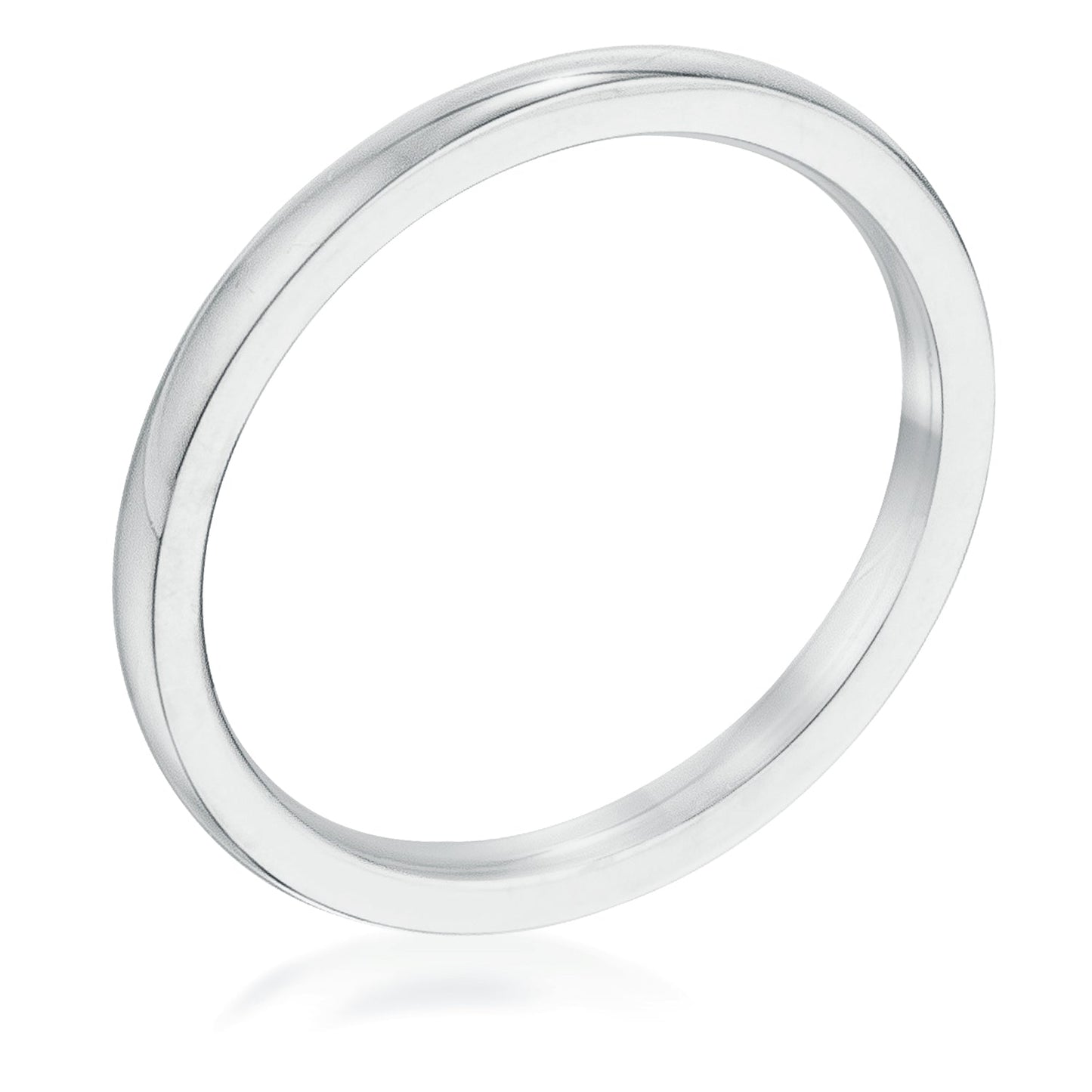 Avera Ion Plated Gold Stainless Steel Wedding Band Pink