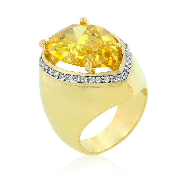 Avera Simple Cubic Zirconia Ring Set In Two-Tone Finish