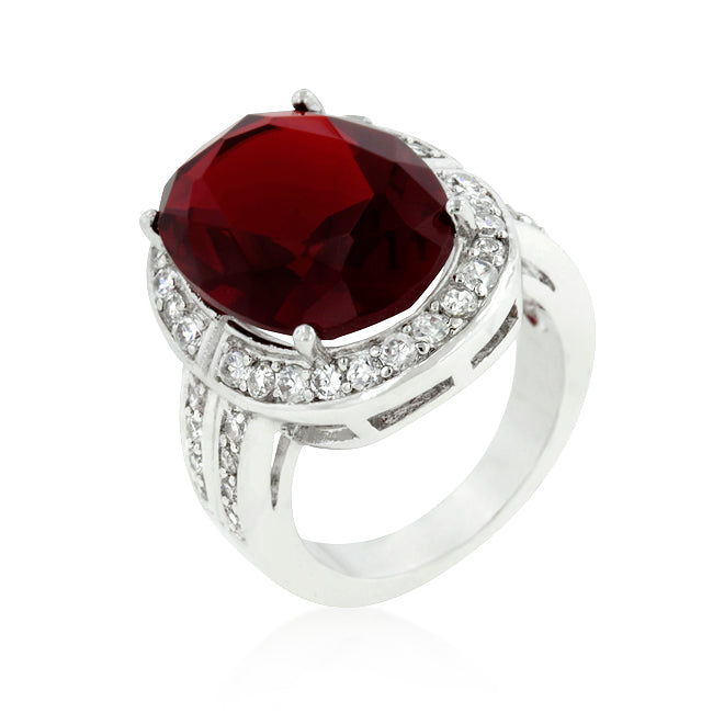 Avera Alternating Bezel Linked Cubic Zirconia Eternity Band in Silver