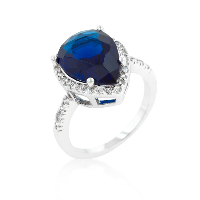 Avera Dream Eternity Band Pear Shaped Sapphire Ring