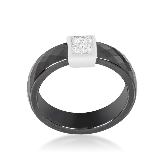 Avera Cubic Zirconia Filigree Hearts Ring in Sterling Silver