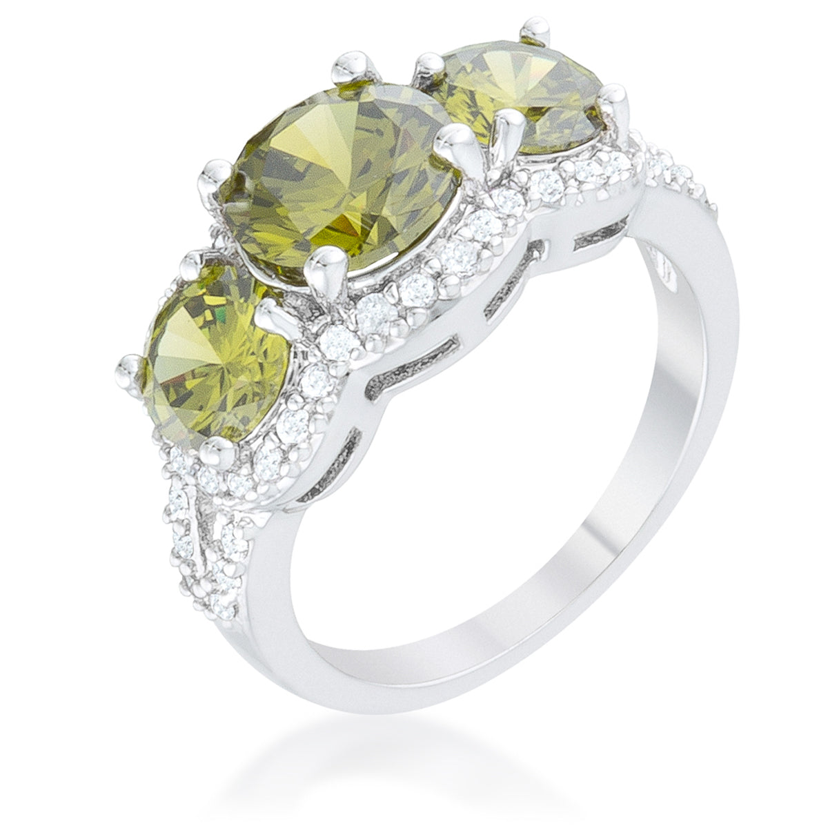 Avera Garnet Classic Trio Ring in Dark Red