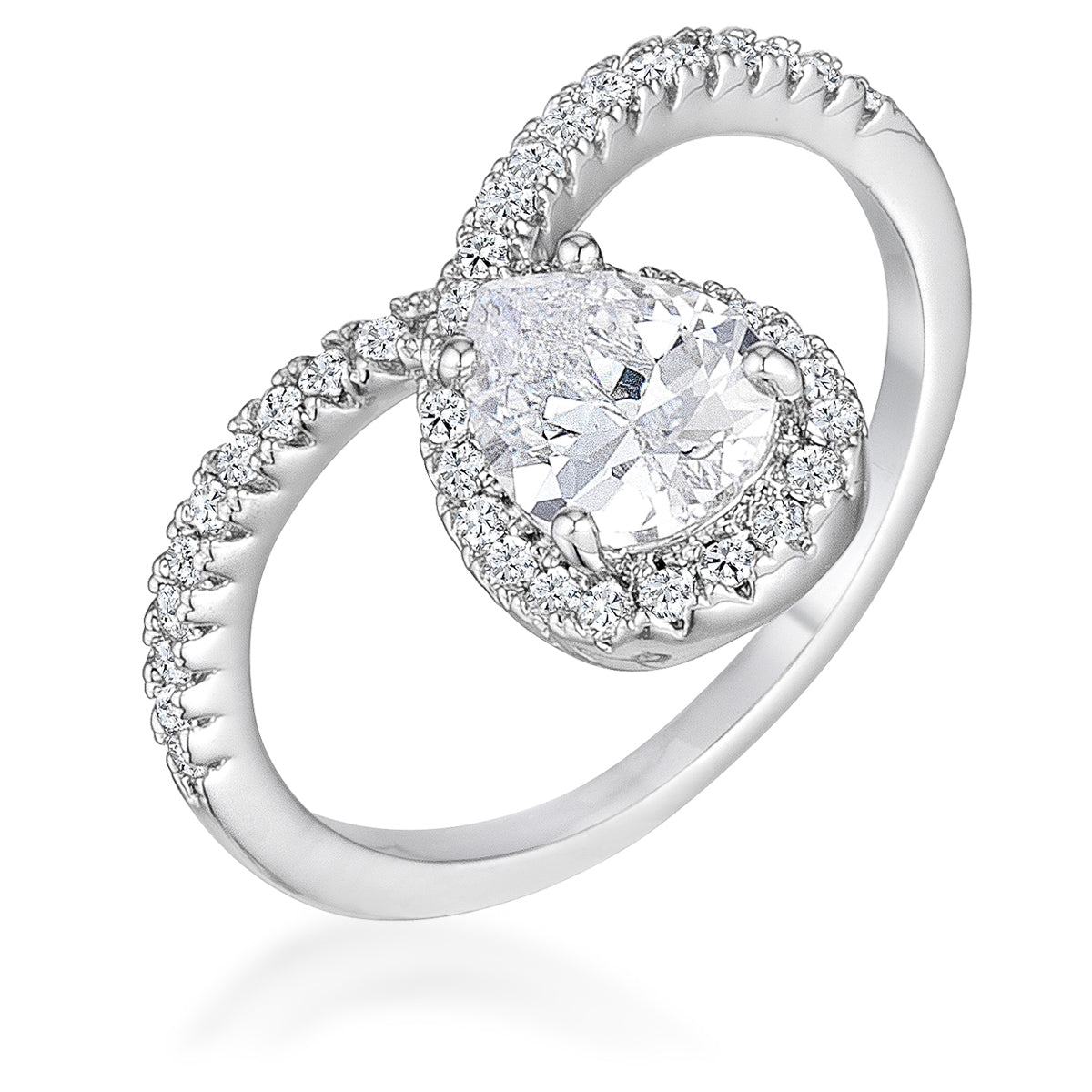 Avera 1.5Ct Chevron Ring With Cubic Zirconia