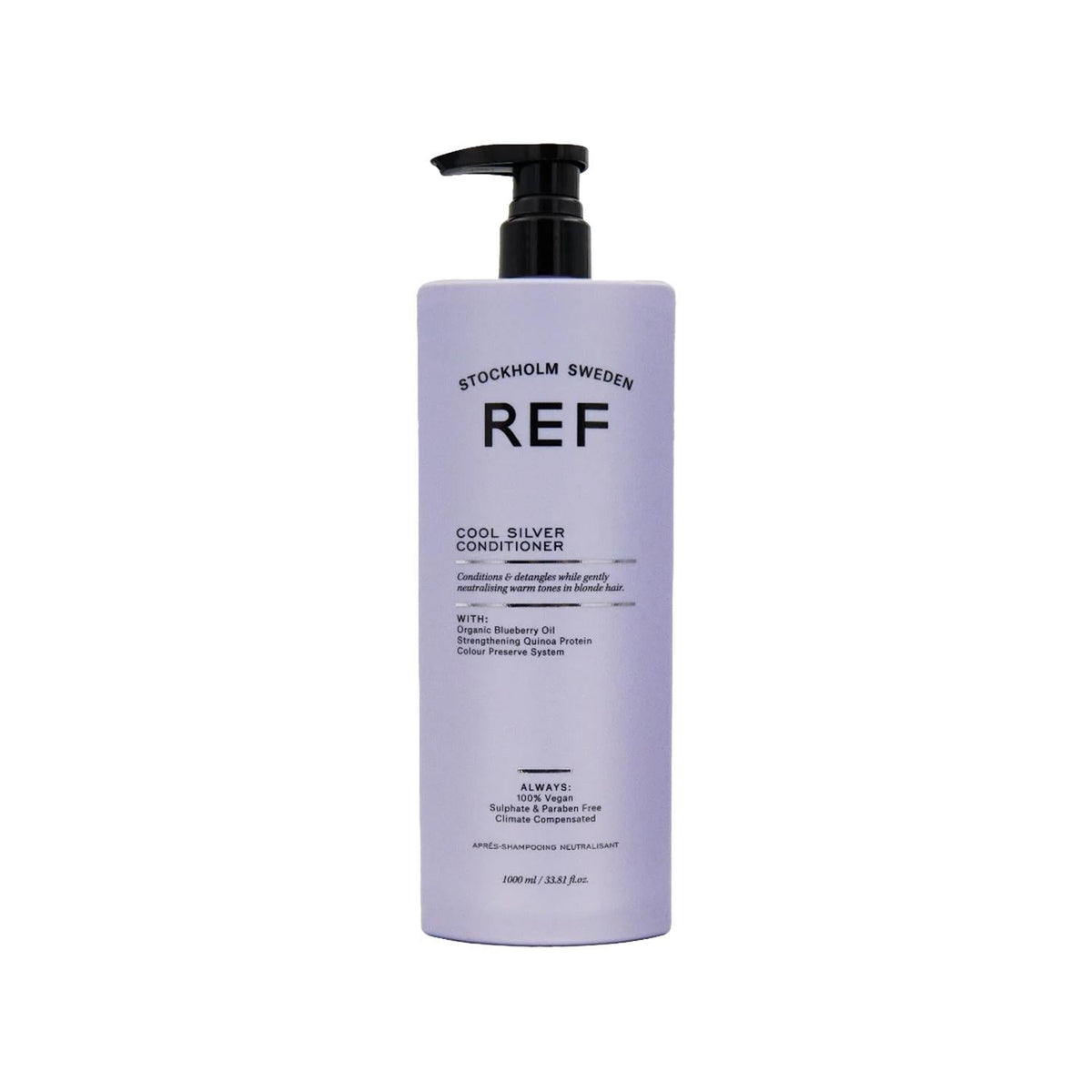REF Cool Silver Hair Care Cream for Blonde & Silver Hair, 1000ml - Enhances Color & Quality