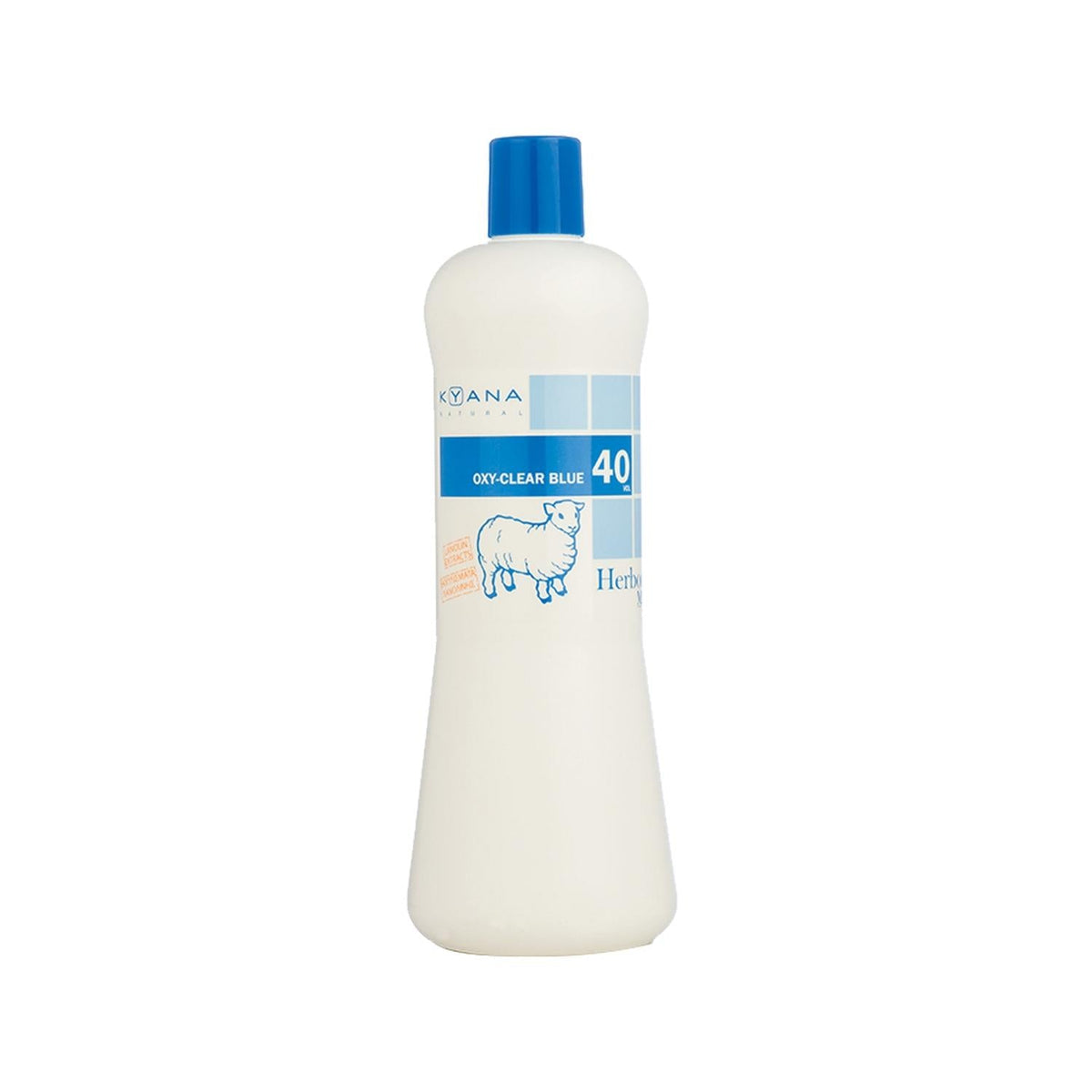 Kyana Herboria Max Oxy Clear Blue Cream Developer 40 Volume 1000 ml - Professional Hair Bleach & Oxidizing Cream for Salon-Grade Lightening
