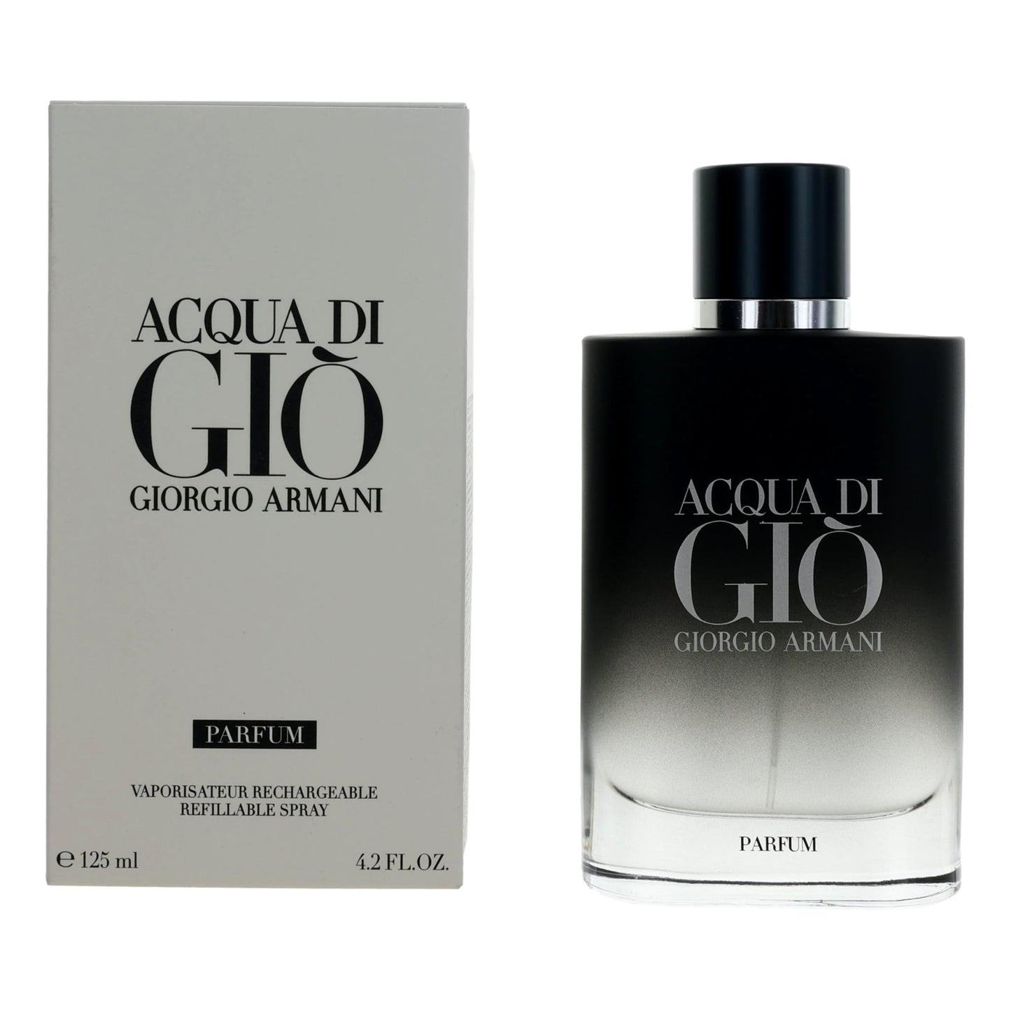 Acqua Di Gio, 4.2 oz Parfum Spray Refillable for Men