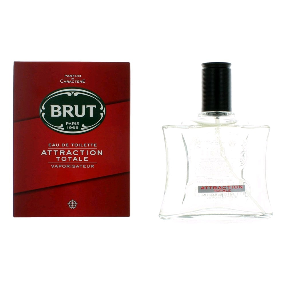 Brut Attraction Totale, 3.4 oz EDT Spray for Men