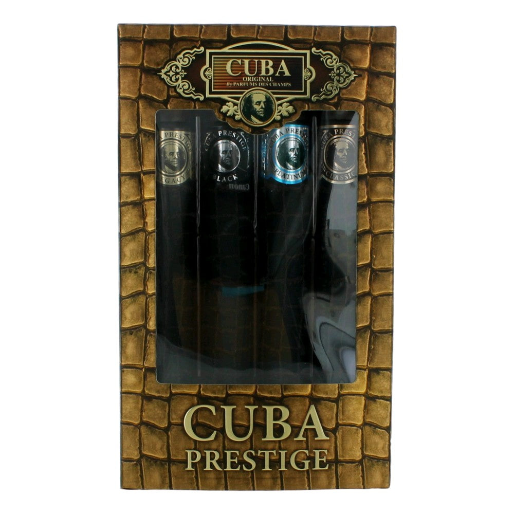 Cuba Prestige, 4 Piece Gift Set for Men