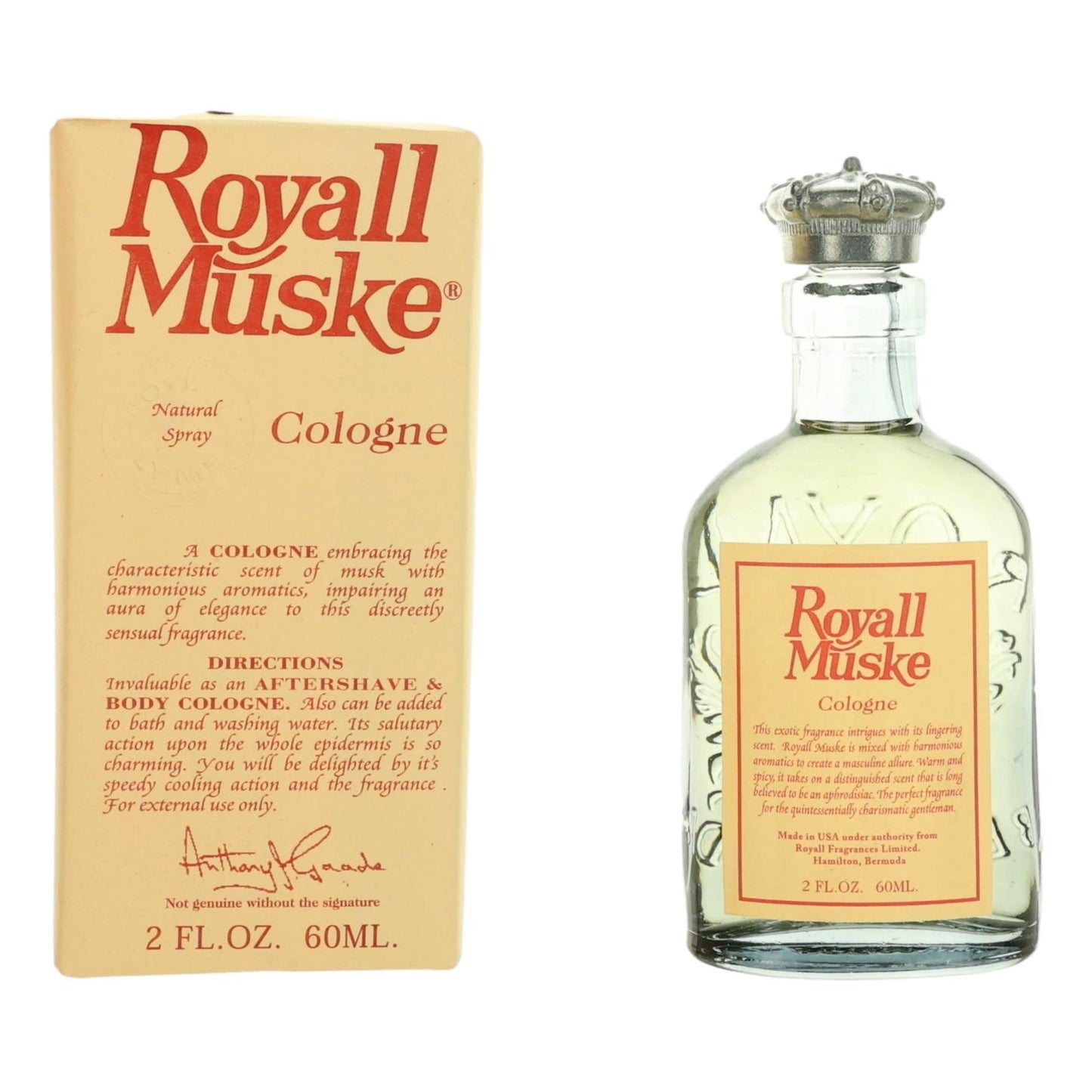 Royall Muske, 2 oz All Purpose Cologne for Men
