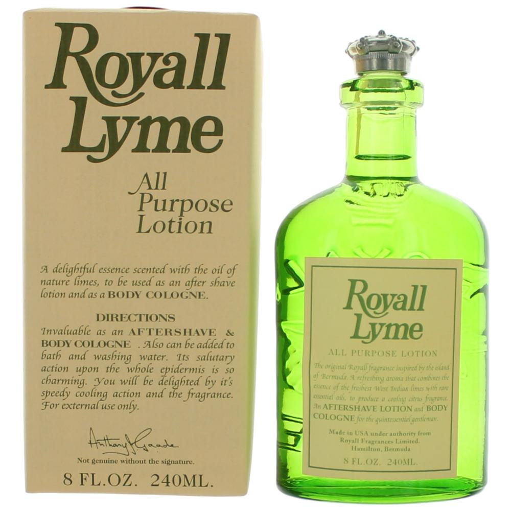 Royall Lyme, 8 oz All Purpose Lotion for Men