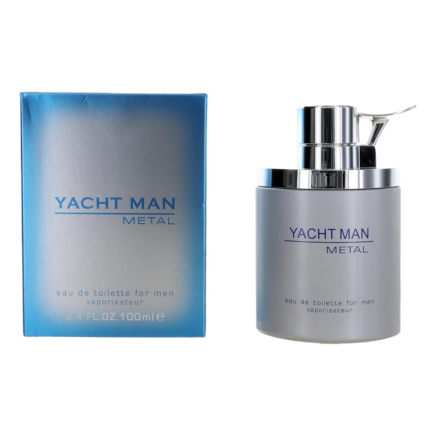 Yacht Man Metal, 3.4 oz EDT Spray for Men