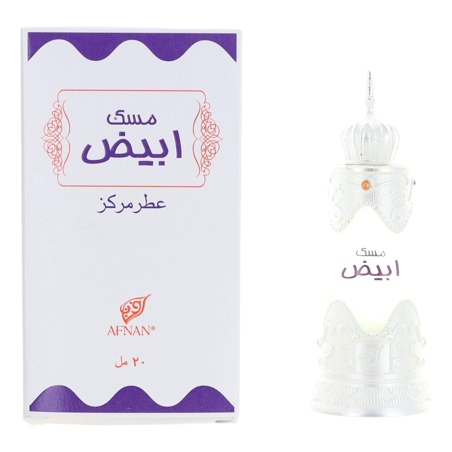 Musk Abiyad, 0.67 oz Perfume Oil for Unisex
