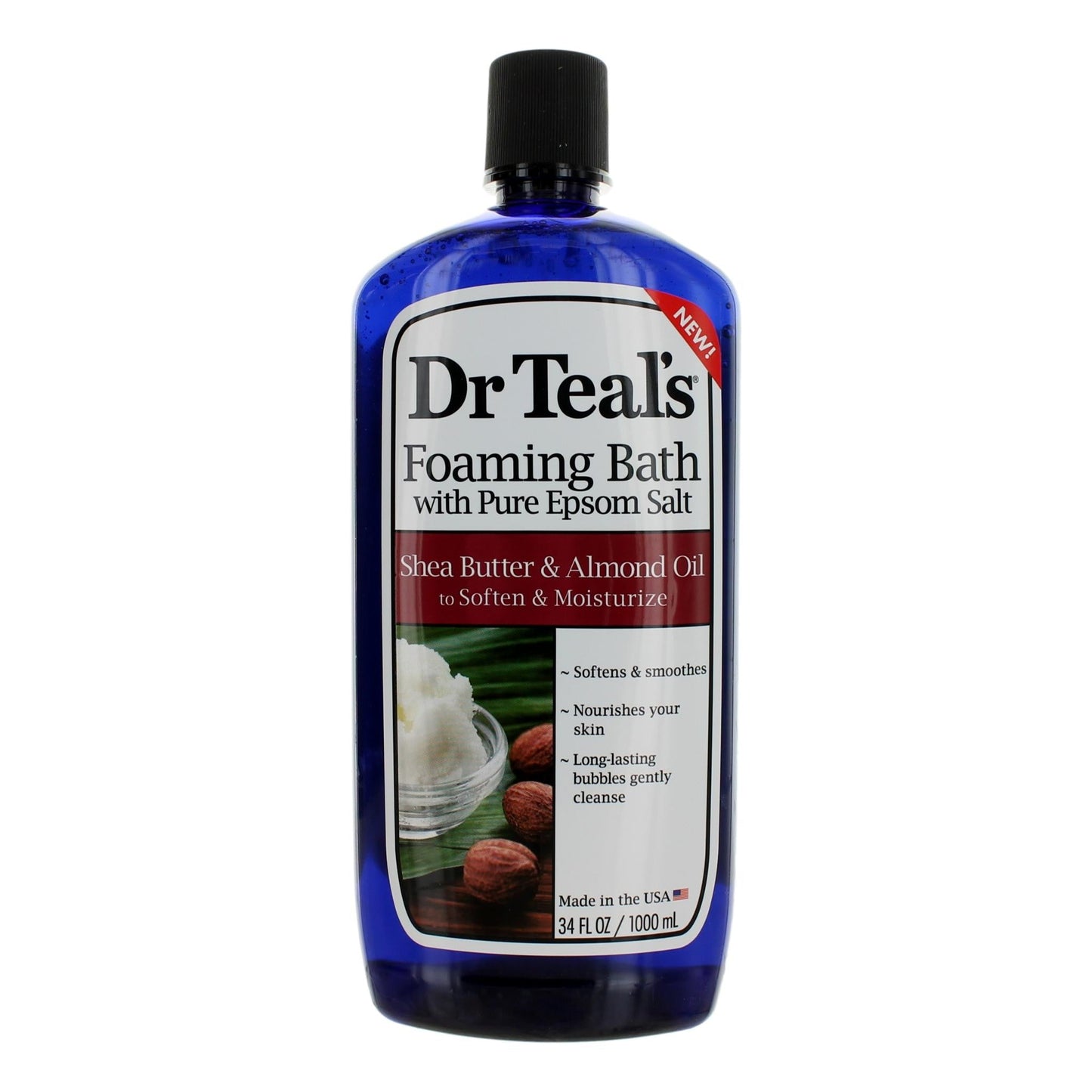 Shea Butter & Almond Oil, 34 oz Foaming Bubble Bath