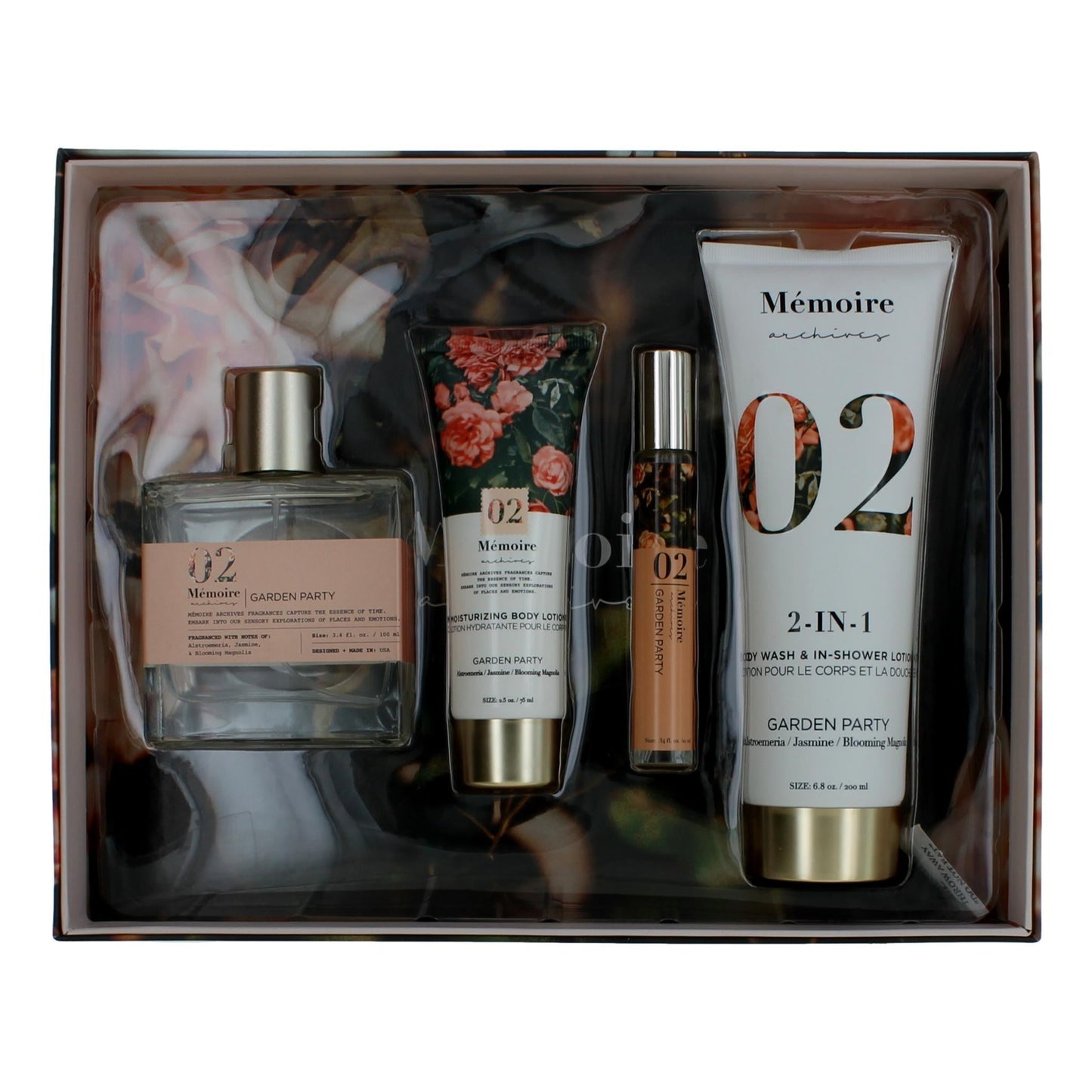 Garden Party, 4 Piece Gift Set for Unisex