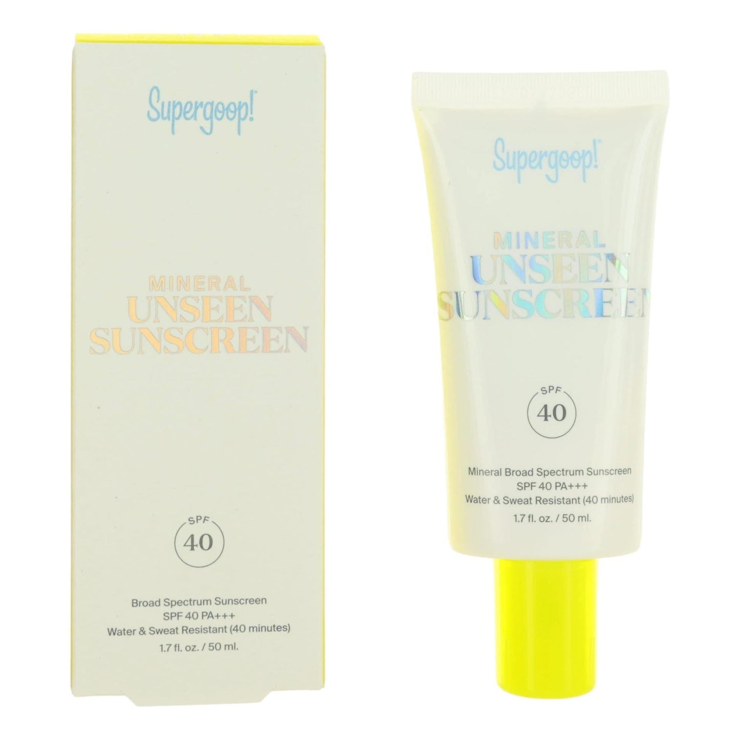 Supergoop Mineral Unseen Sunscreen, 1.7oz Sunscreen SPF40