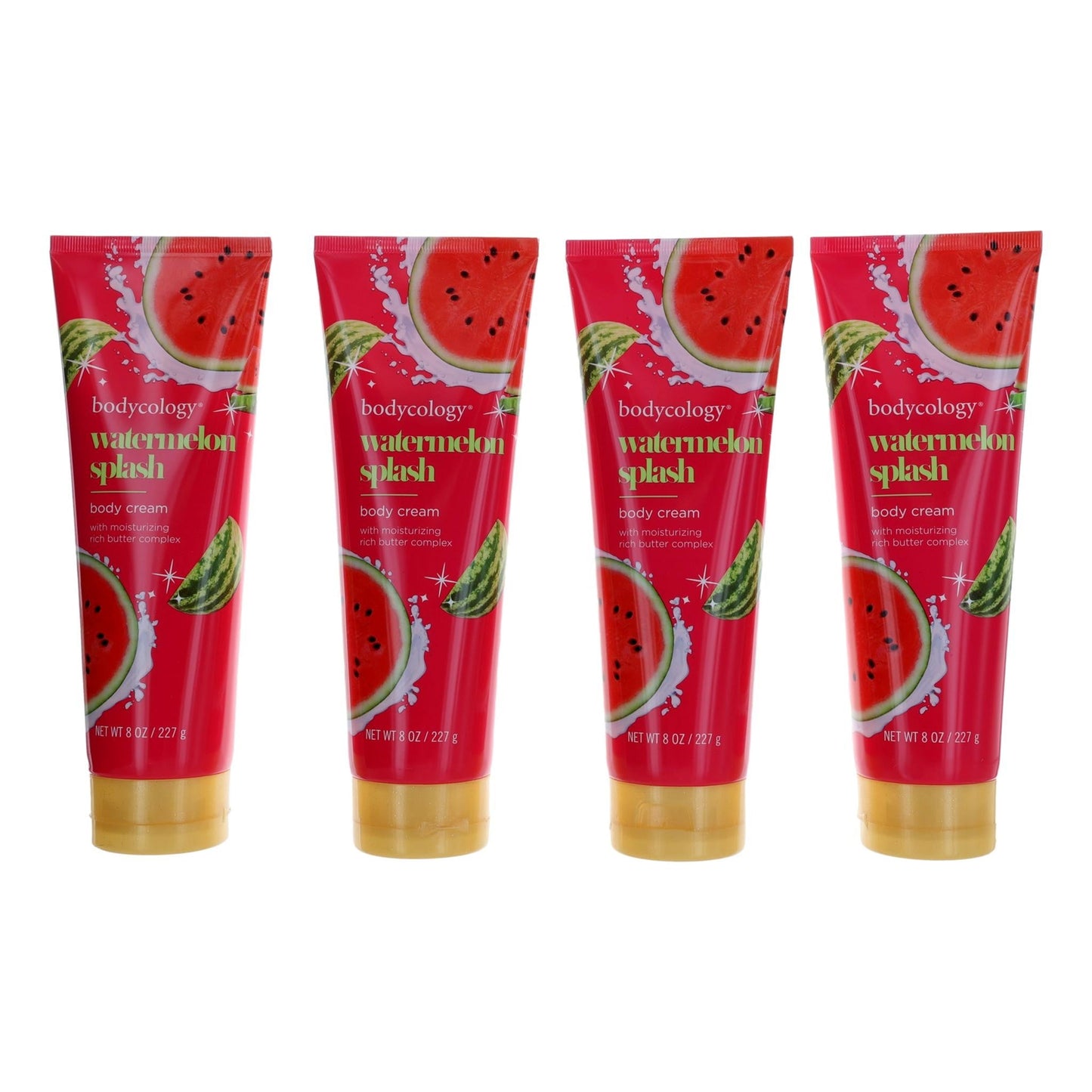Watermelon Splash, 4 Pack 8oz Moisturizing Body Cream women