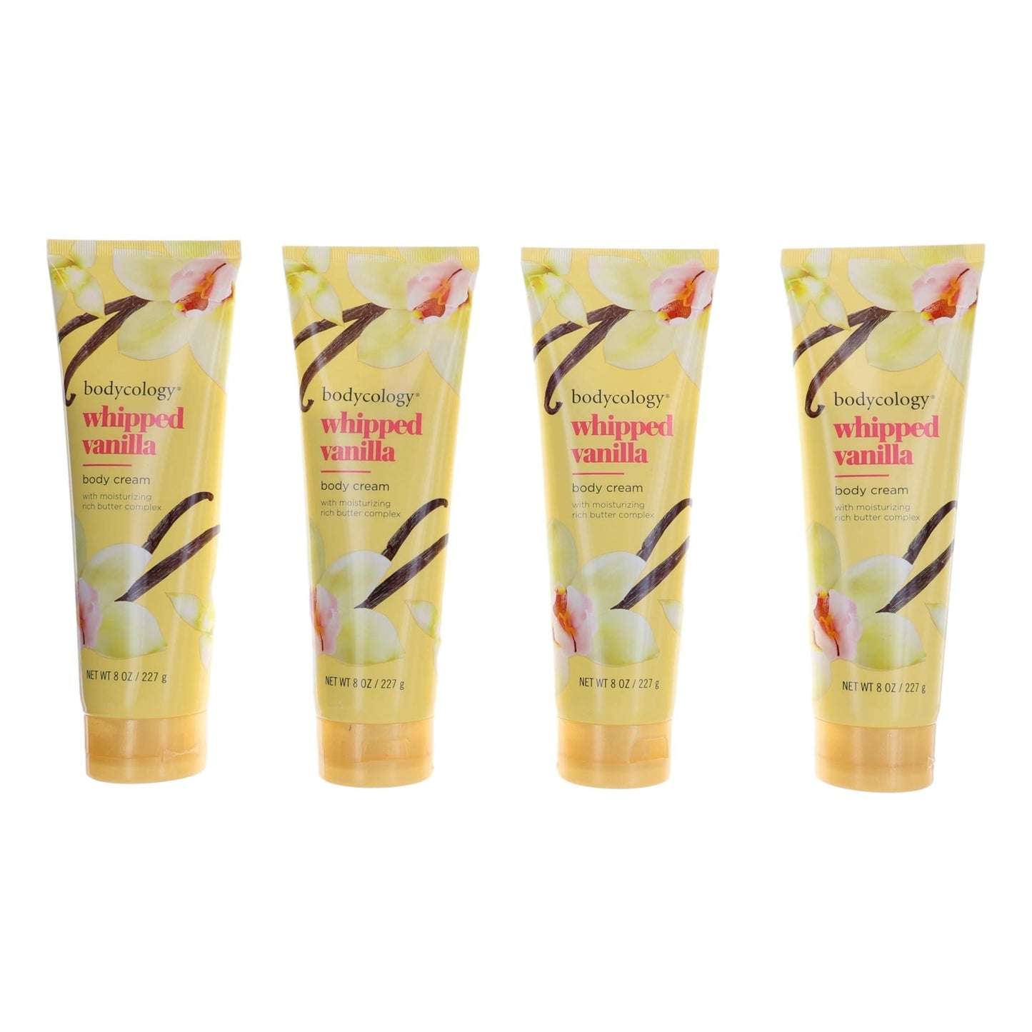 Whipped Vanilla, Pack 4 of 8oz each Moisturizing Body Cream women