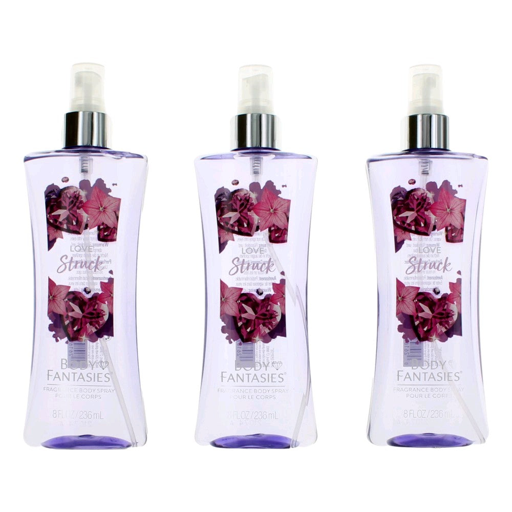 Love Struck, 3 x 8 oz Fragrance Body Spray women
