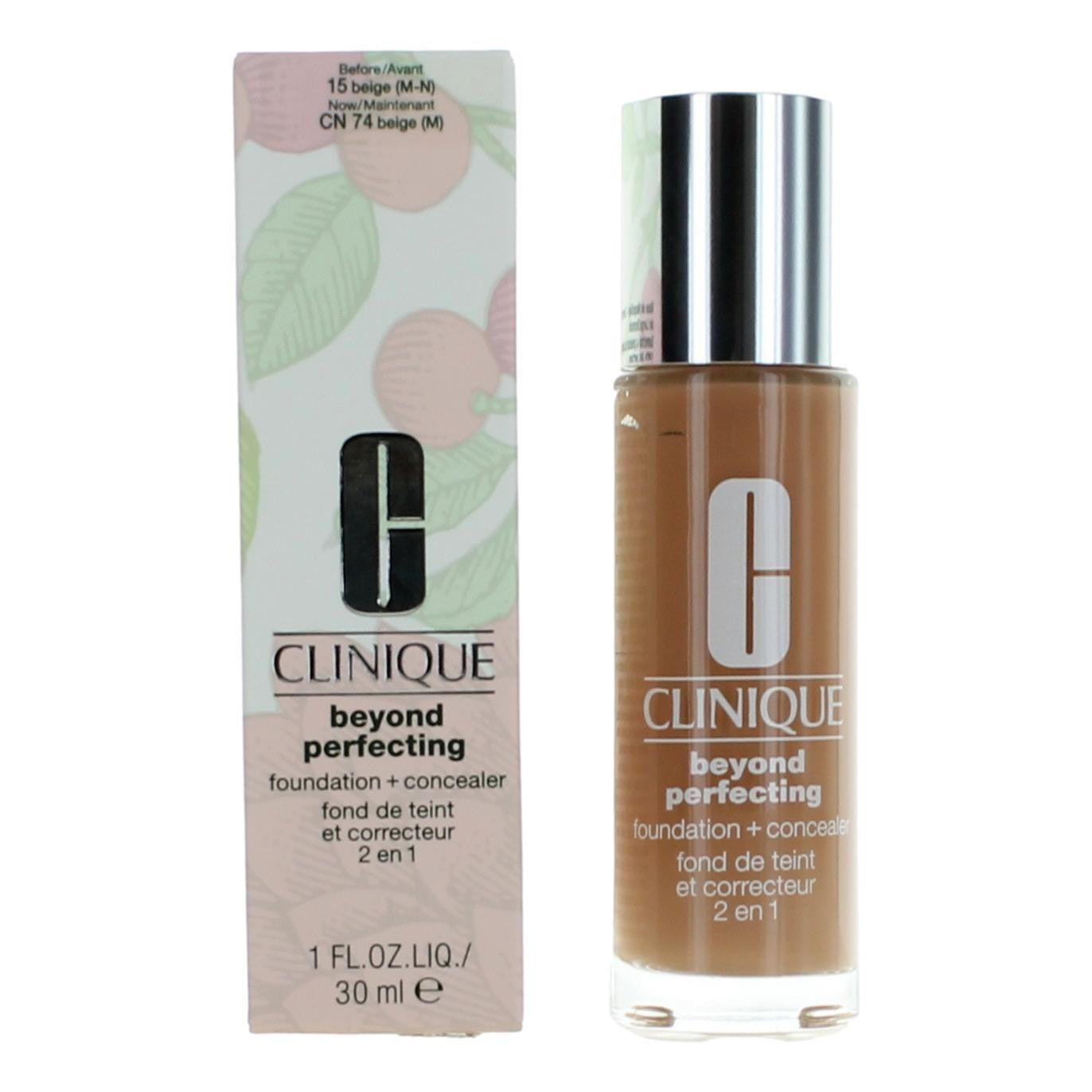 Clinique Beyond Perfecting, 1 oz Foundation + Concealer- CN 74 Beige
