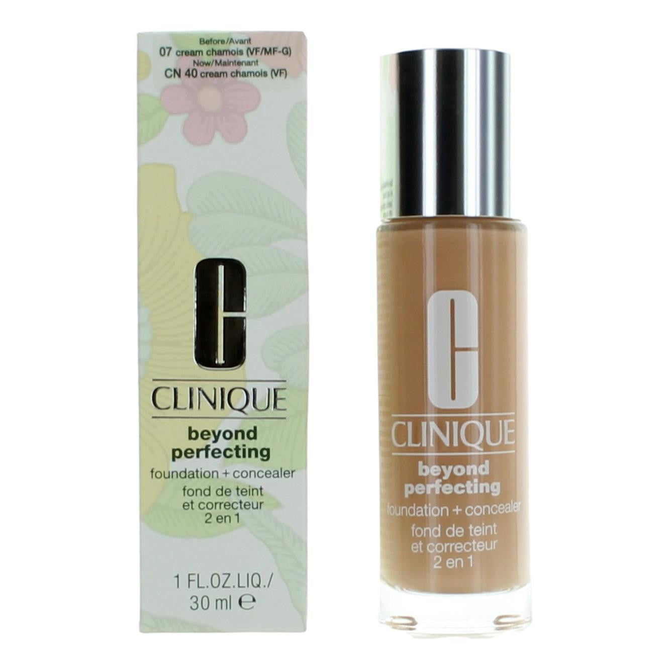Clinique Beyond Perfecting, 1 oz Foundation + Concealer- CN 40 Cream Chamois