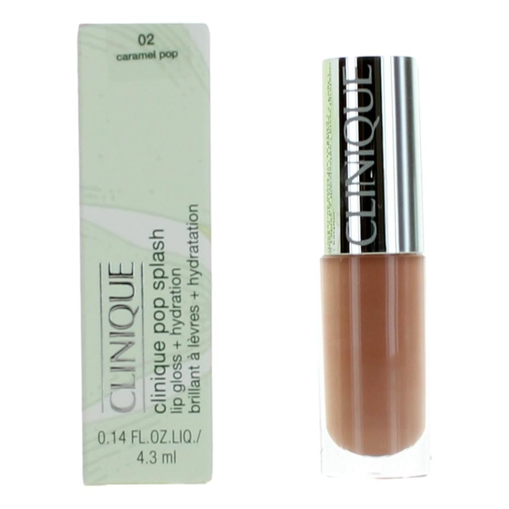 Clinique Pop Splash, .14 oz Lip Gloss + Hydration- 02 Caramel Pop