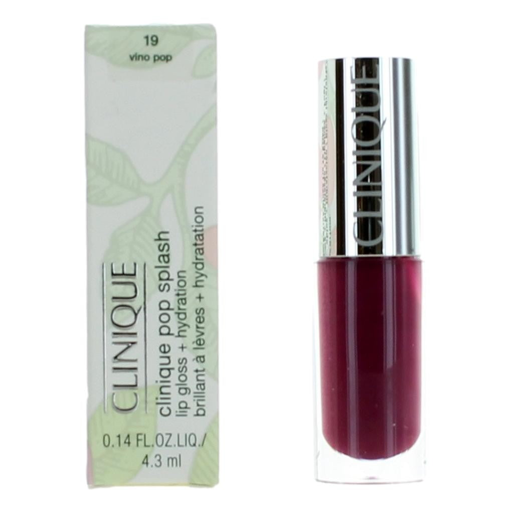 Clinique Pop Splash, .14 oz Lip Gloss + Hydration- 19 Vino Pop