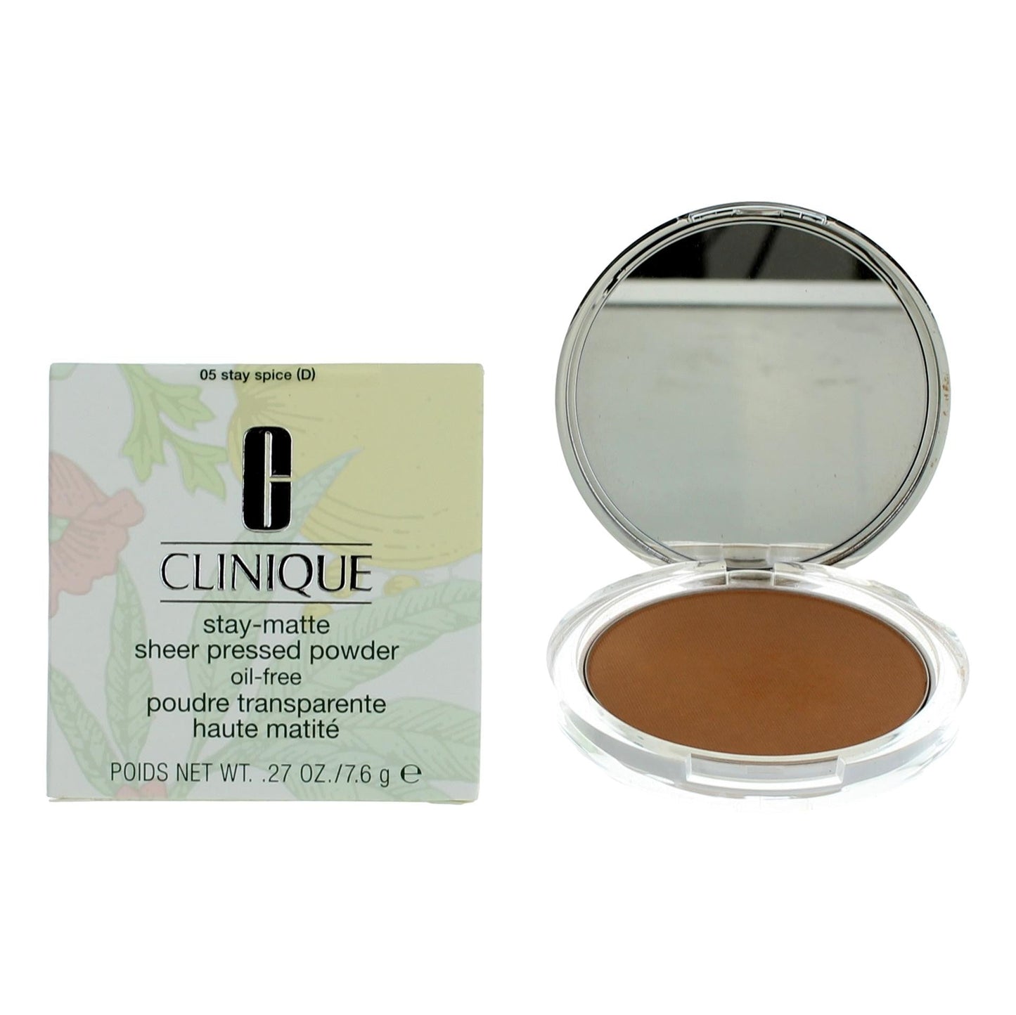 Clinique Stay-Matte, .27 oz Sheer Pressed Powder- 05 Stay Spice