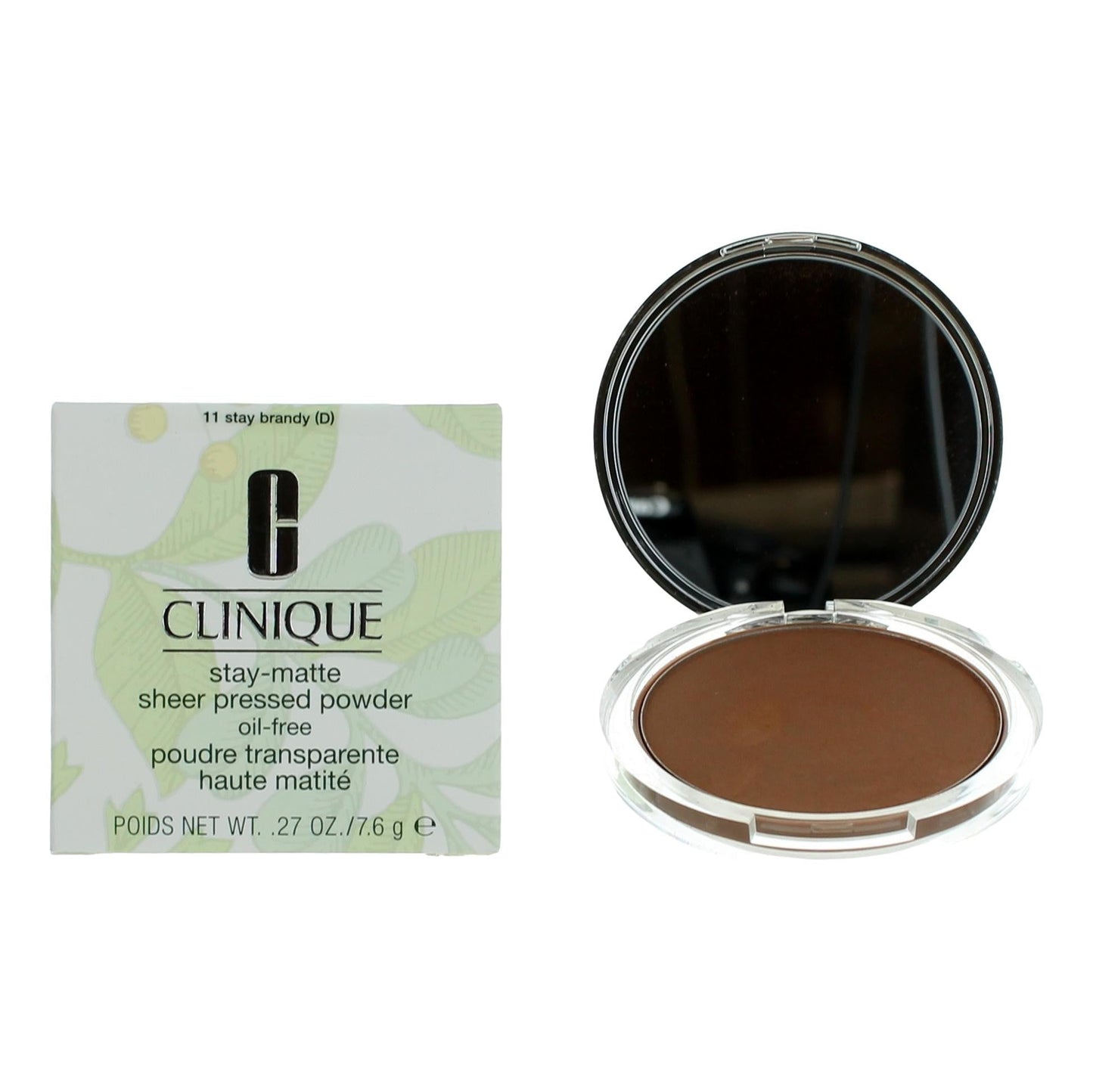 Clinique Stay-Matte, .27 oz Sheer Pressed Powder- 11 Stay Brandy