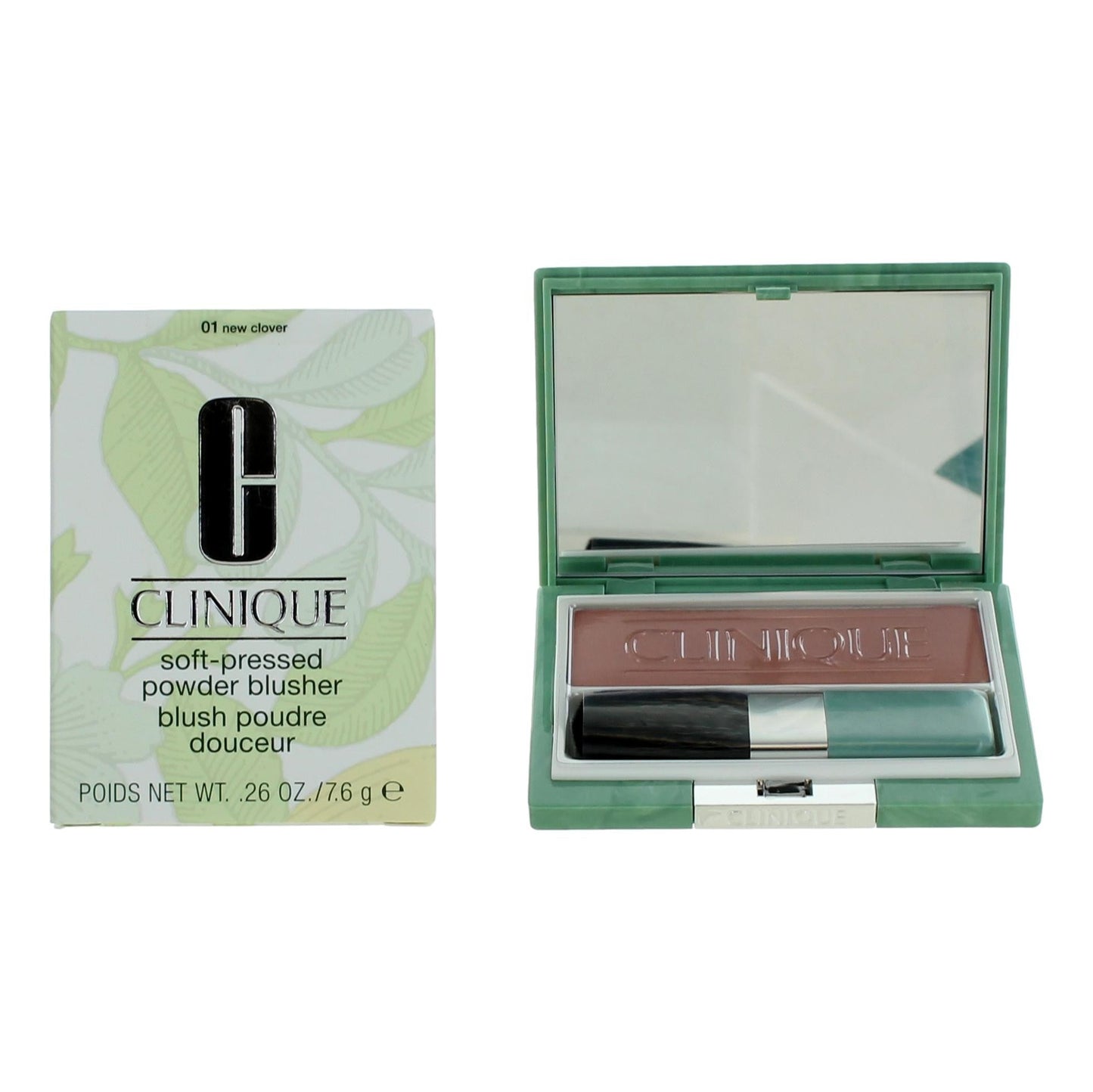Clinique Soft-Pressed Powder Blusher, .26 oz Blush- 01 New Clover