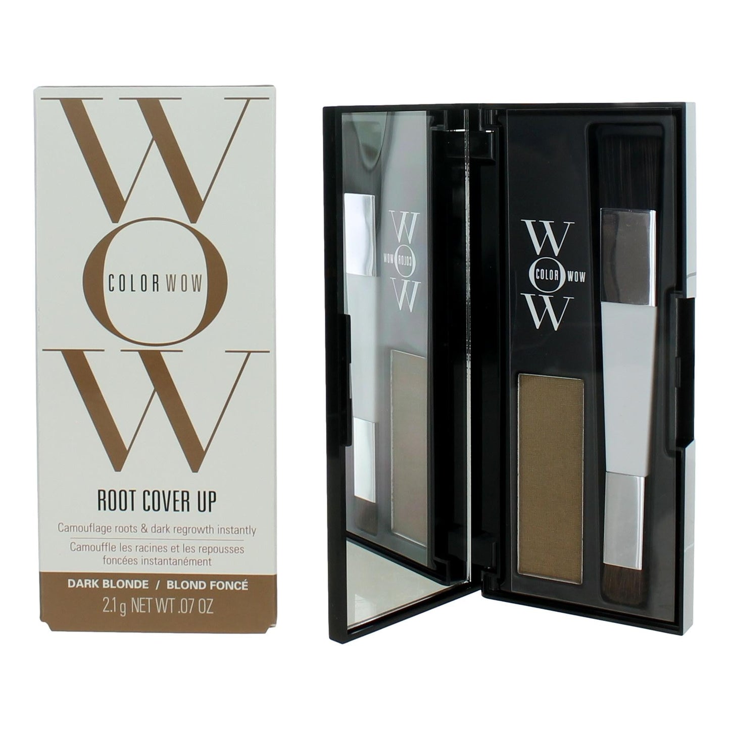 Color Wow Root Cover Up, .07 oz Root Coverup Powder- Dark Blonde