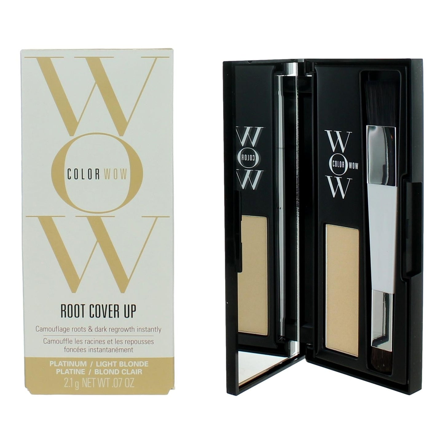 Color Wow Root Cover Up, .07 oz Root Coverup Powder- Platinum