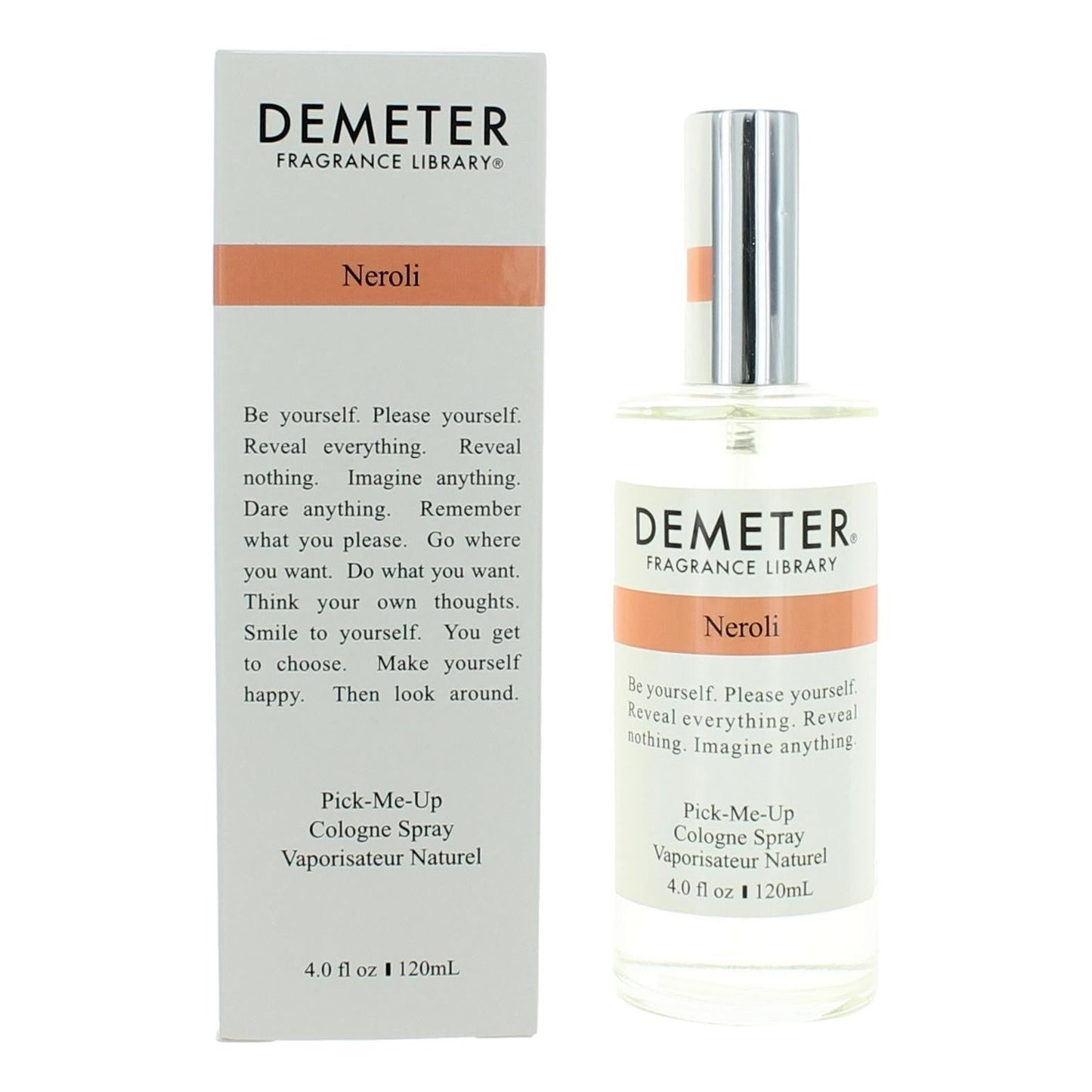 Neroli, 4 oz Pick-Me-Up Cologne Spray for Unisex