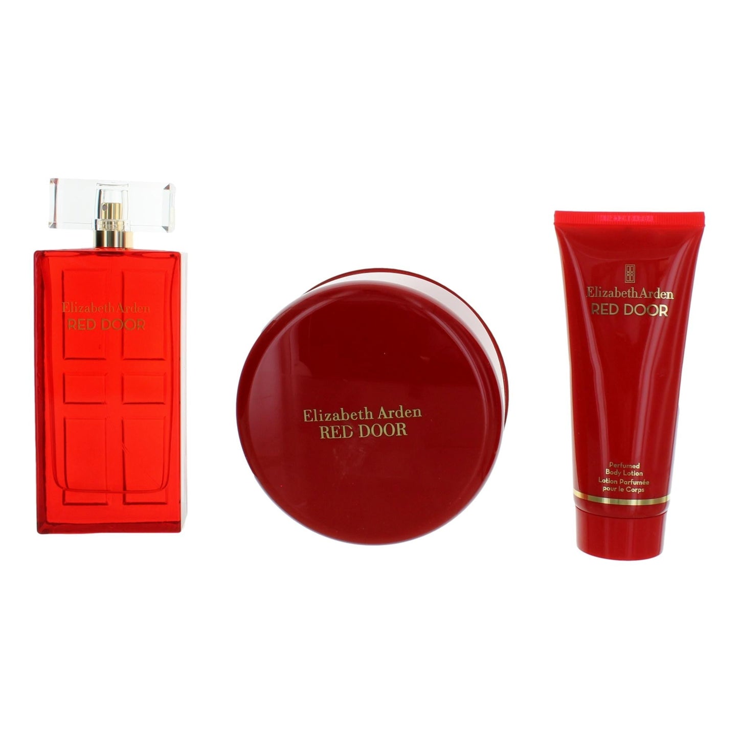 Red Door, 3 Piece Gift Set for Women with Powder