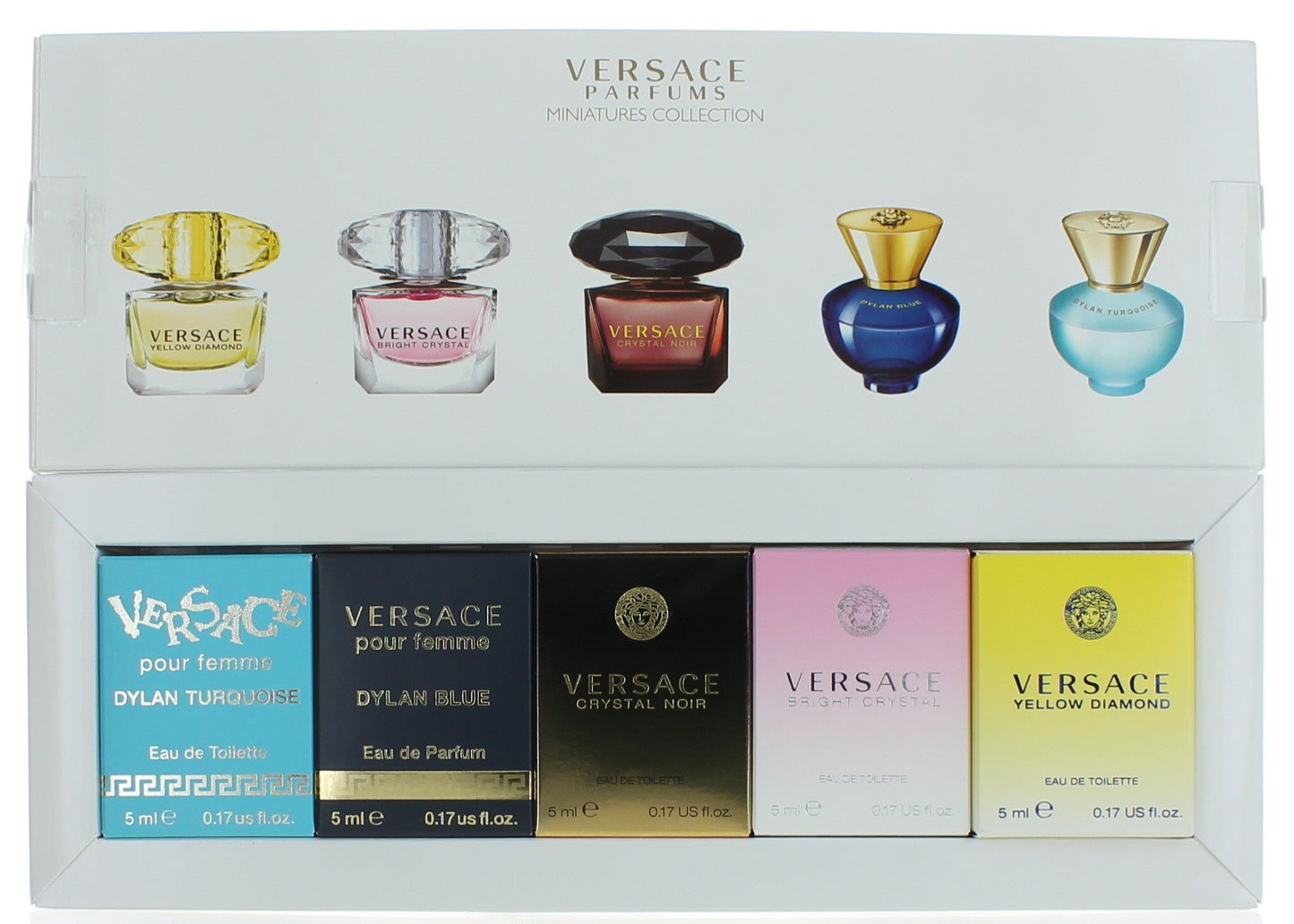 Versace, 5 Piece Variety Mini Gift Set for Women New