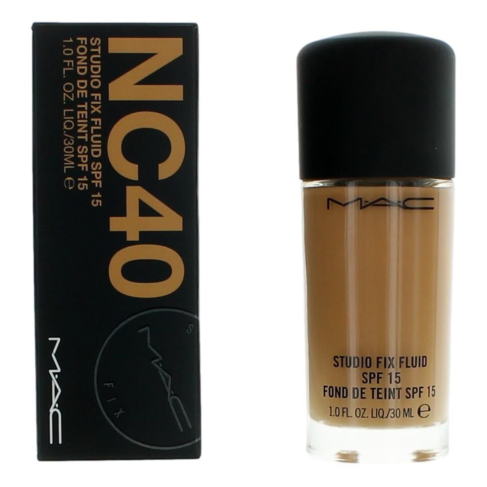 MAC Studio Fix Fluid, 1 oz Foundation SPF15- NC40