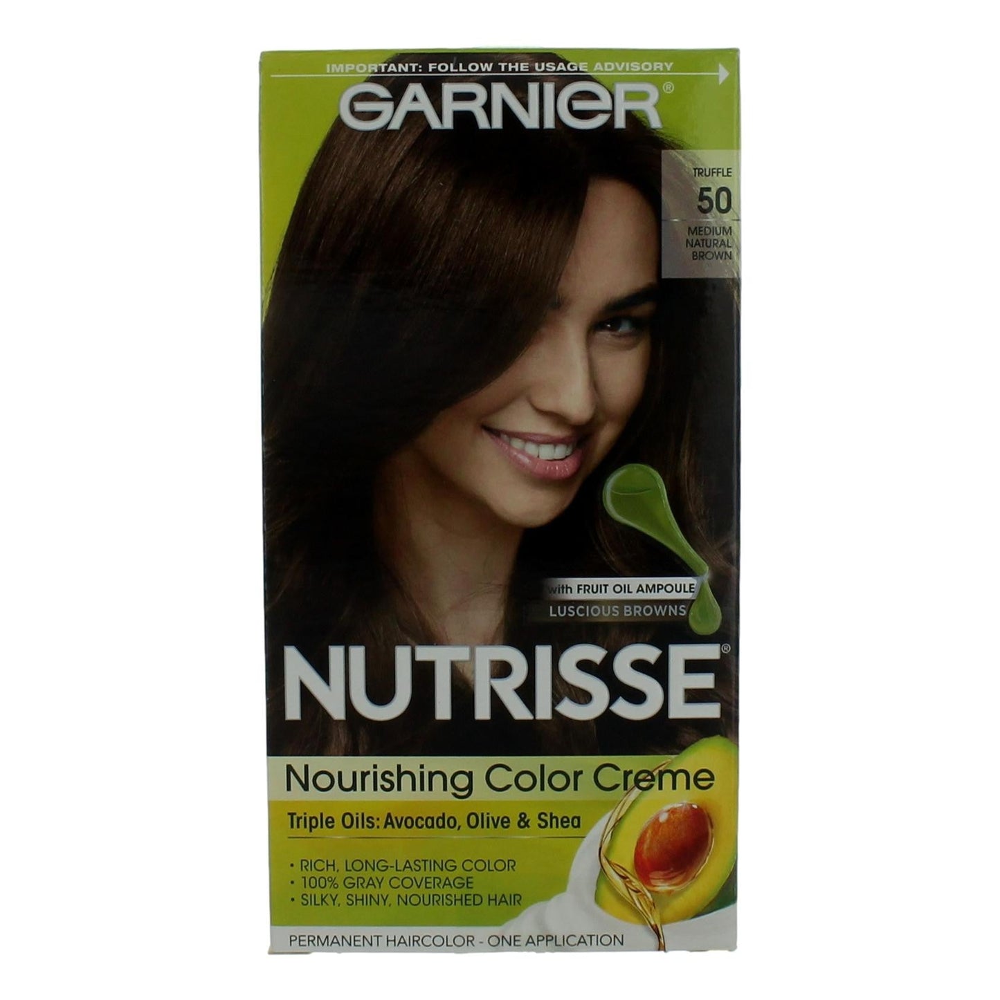 Garnier Hair Color Nutrisse Coloring Creme, Hair Color- Truffle 50