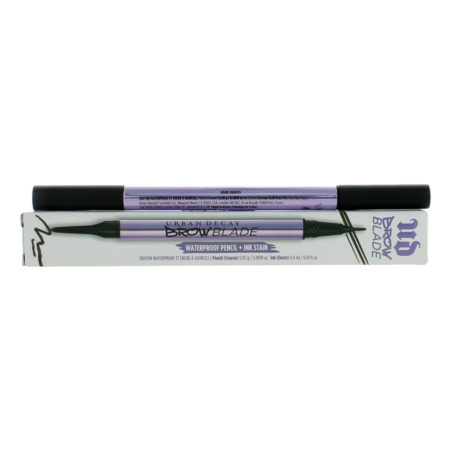 Urban Decay Brow Blade, .01 oz Waterproof Pencil & Ink Stain- Dark Drapes