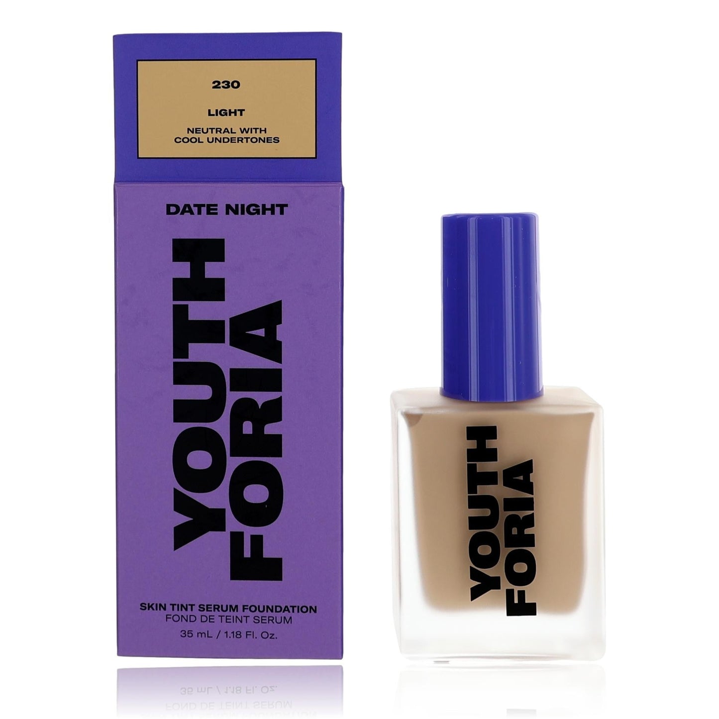 Date Night, 1.18 oz Skin Tint Serum Foundation- 230 Light