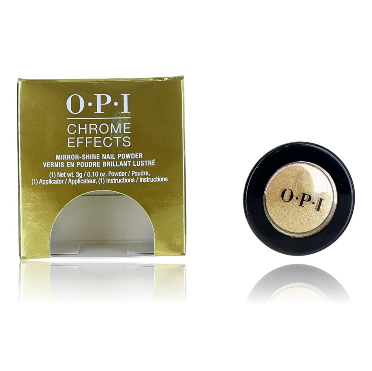 OPI Chrome Effects, 0.10 oz Nail Powder- Gold Digger