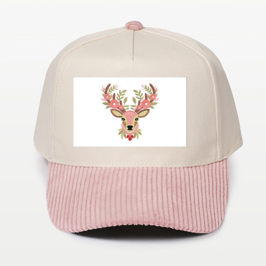 A Corduroy Brim 5 Panel Baseball Cap