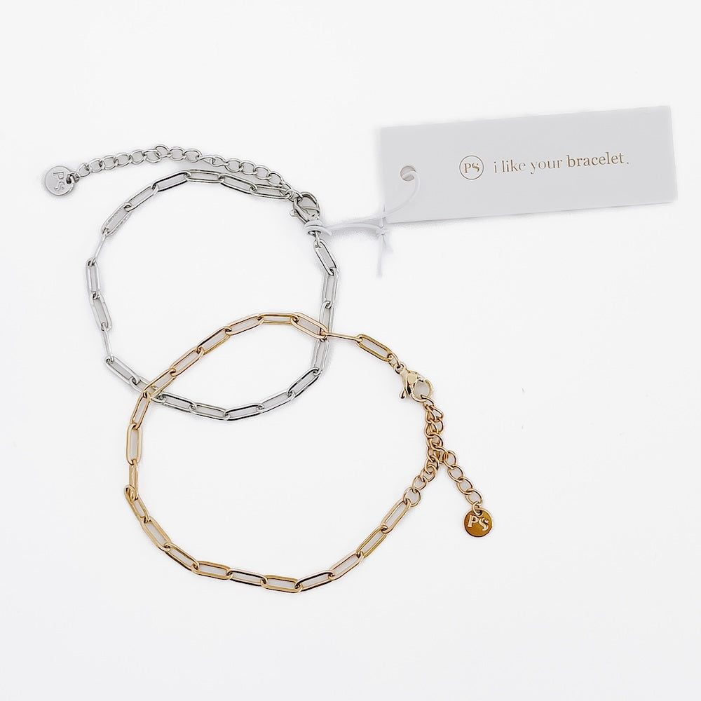 Chanelle Charm Bar Bracelets - WATERPROOF